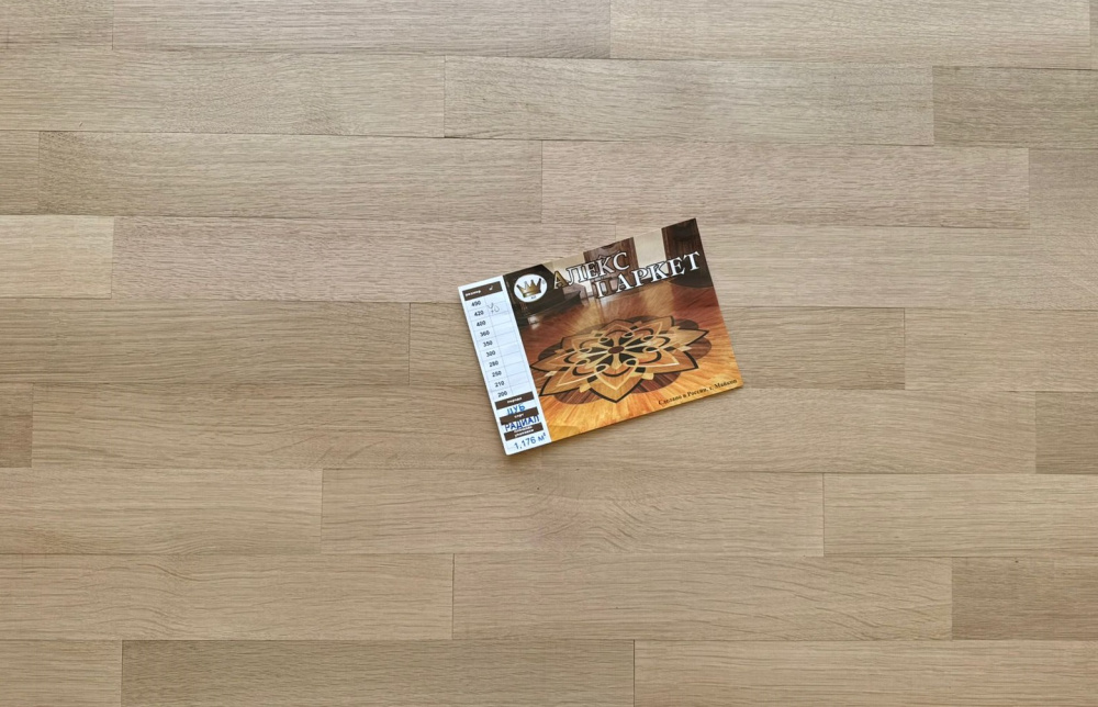 Штучный паркет Алекс Паркет Дуб Радиал 400х50х15мм